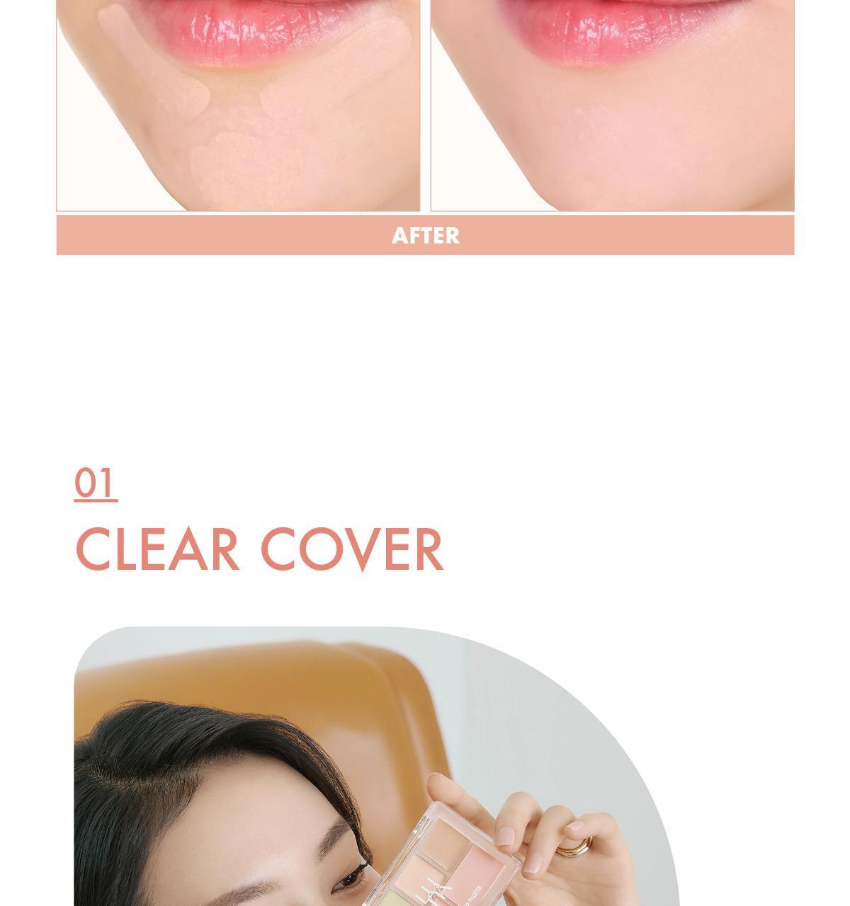 新色入!韓國 Luna Conceal Blender Palette 多功能5色校正調色遮瑕盤(01-04) - 4色選擇