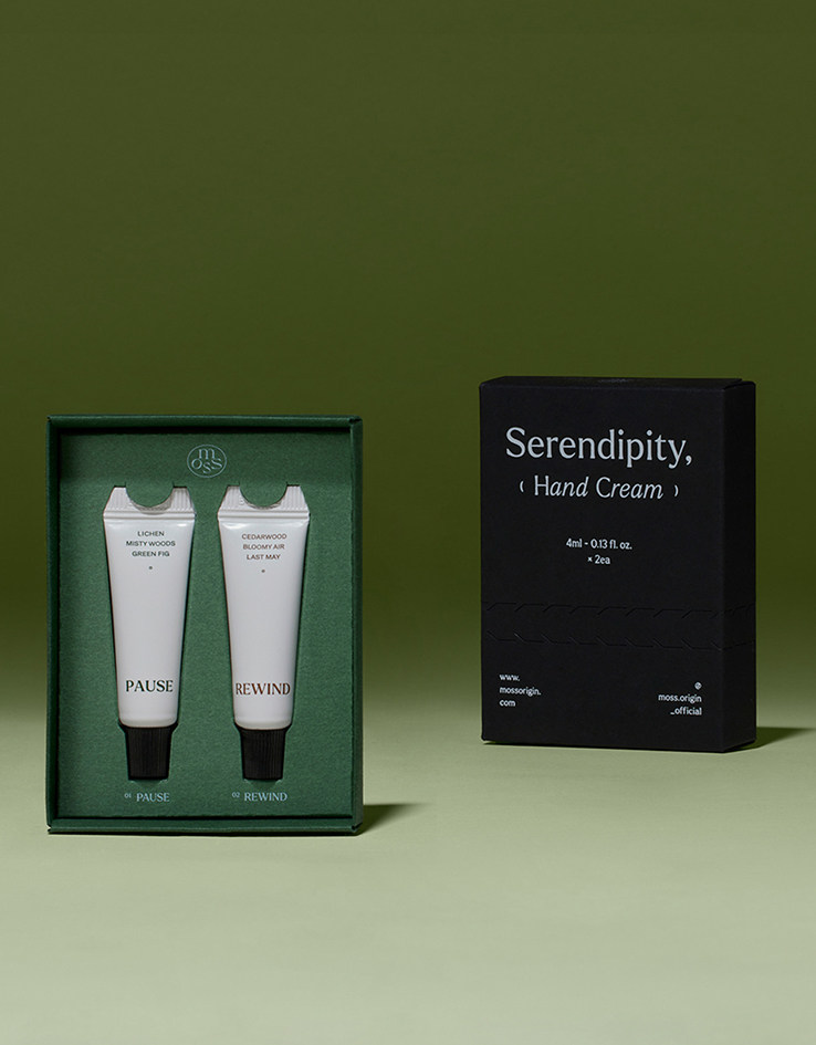 韓國小眾高質感～Moss Serendipity Hand Cream 純素迷你護手霜套裝 Rewind + Pause