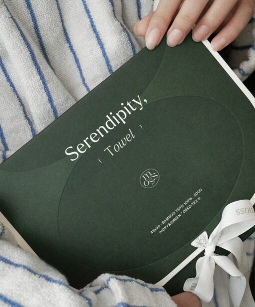 韓國小眾高質感～Moss Serendipity Towel 優質有機竹纖維身體沐浴毛巾 #Ivory & Green