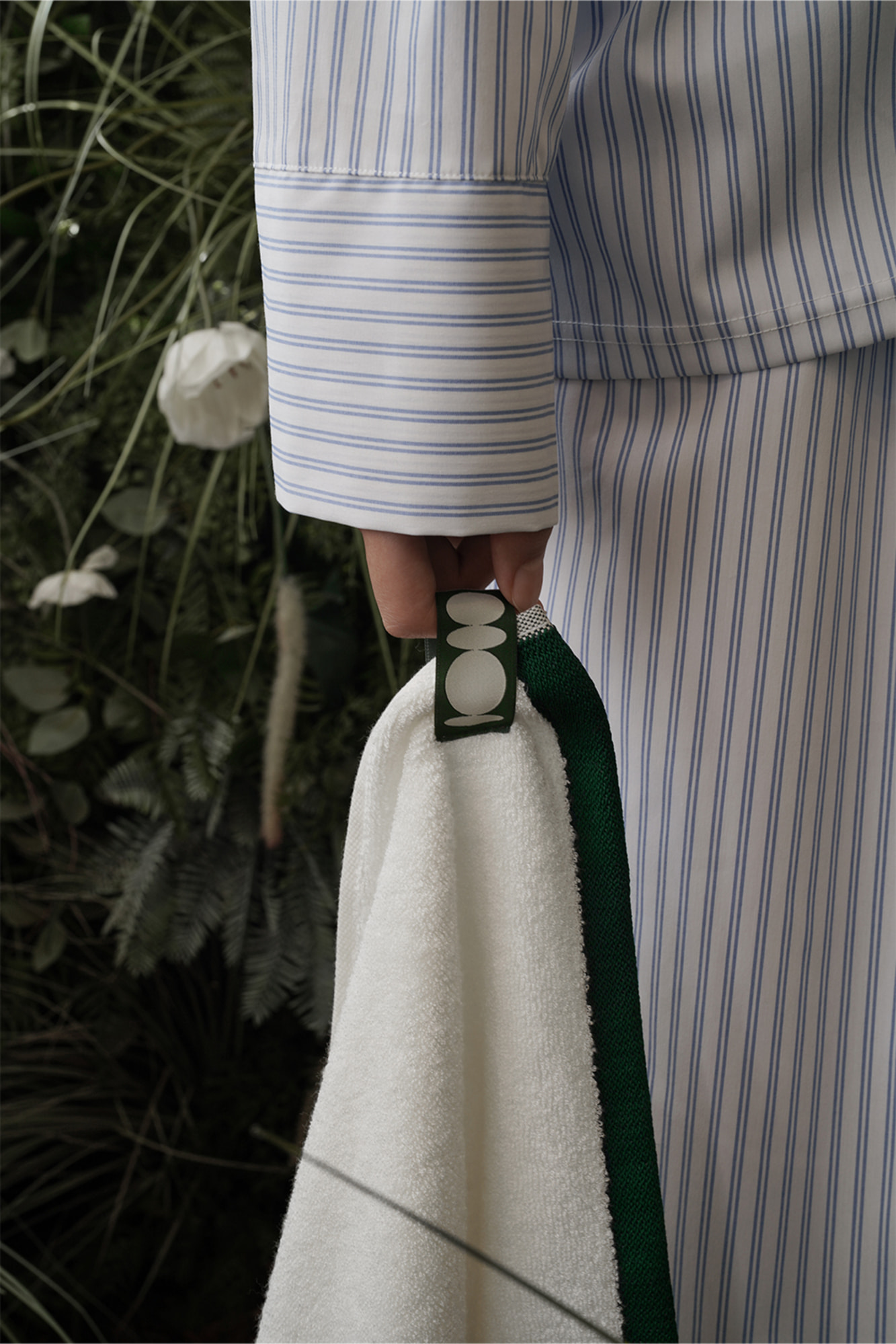 韓國小眾高質感～Moss Serendipity Towel 優質有機竹纖維身體沐浴毛巾 #Ivory & Green