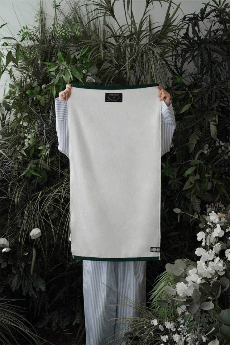 韓國小眾高質感～Moss Serendipity Towel 優質有機竹纖維身體沐浴毛巾 #Ivory & Green