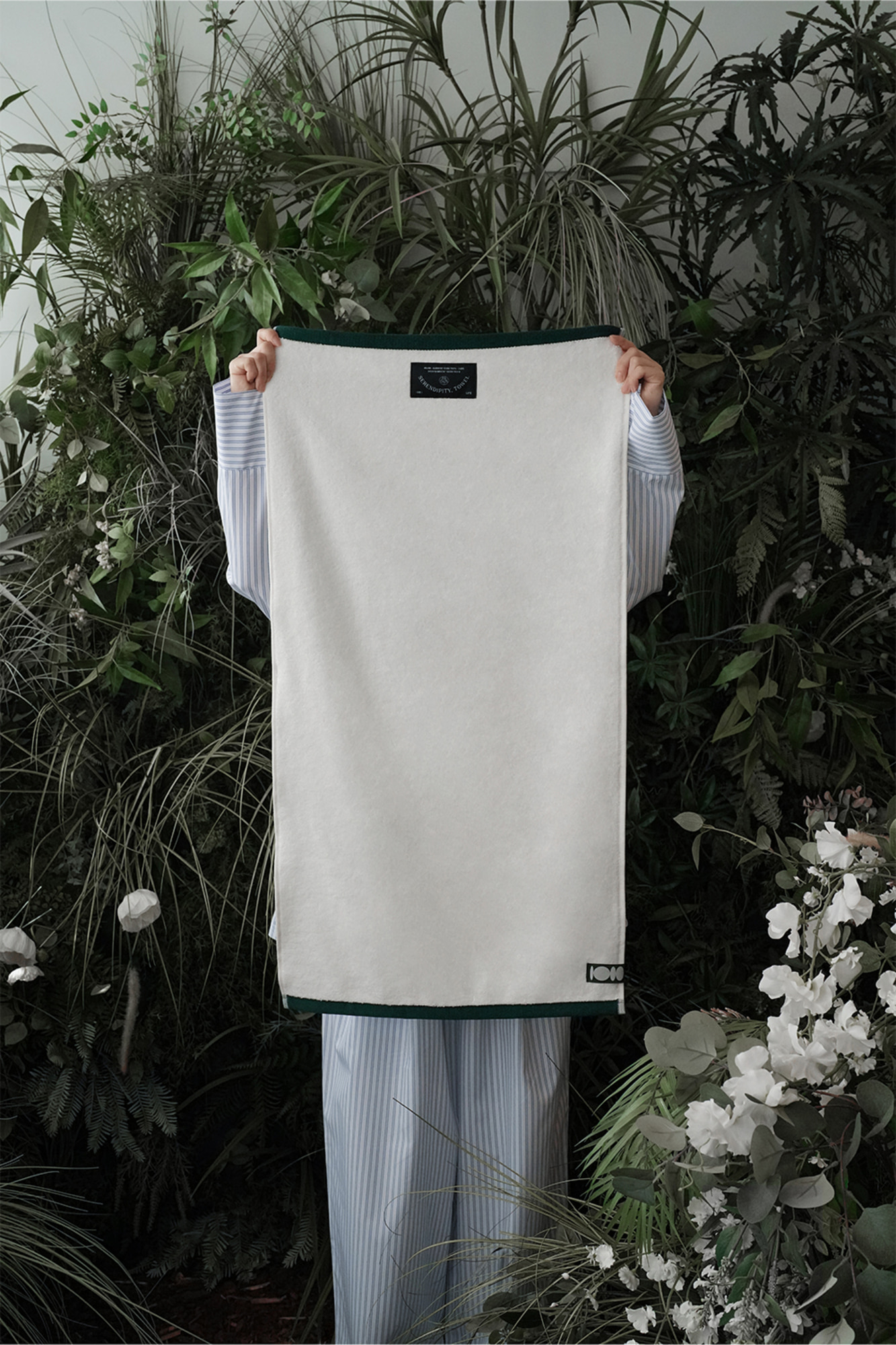 韓國小眾高質感～Moss Serendipity Towel 優質有機竹纖維身體沐浴毛巾 #Ivory & Green