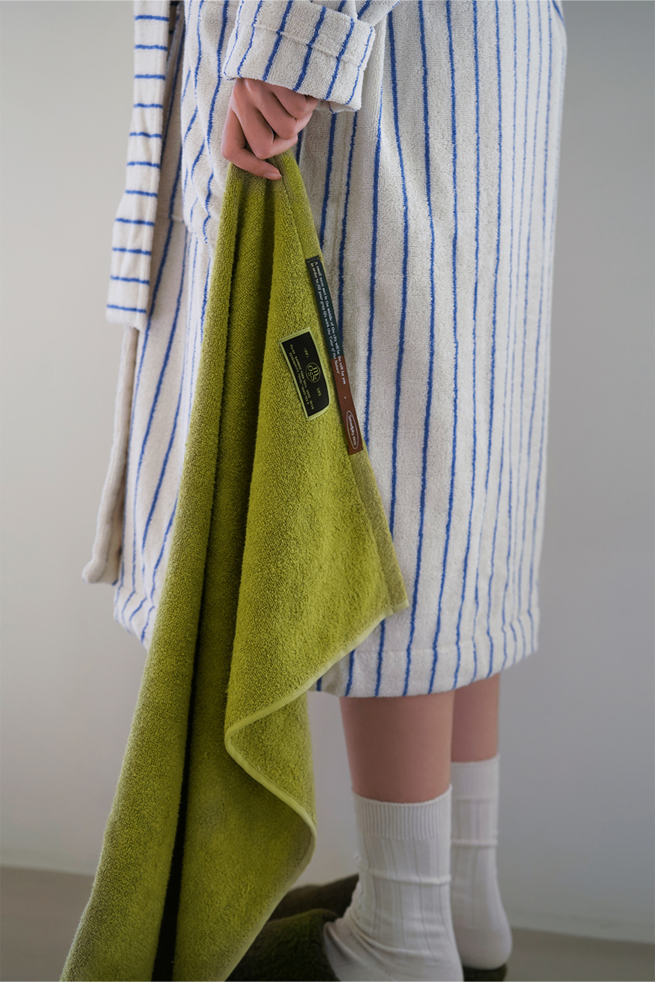 韓國小眾高質感~Moss Serendipity Towel 優質有機竹纖維身體沐浴毛巾 #Olive Green