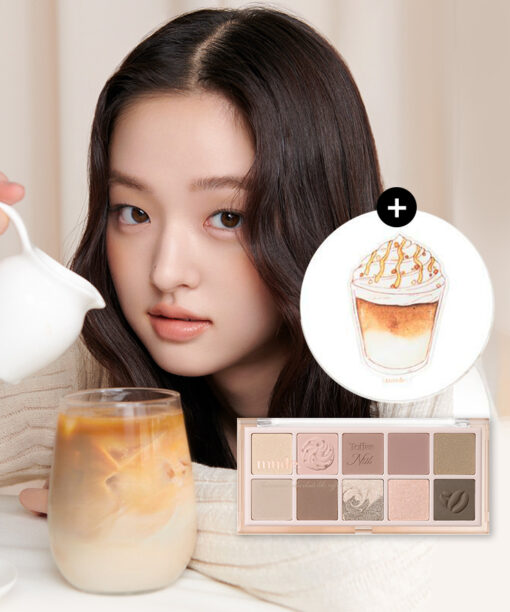 🌰新品限量送手機支架☕韓國 mude 23FW Shawl Moment Eyeshadow Palette 十色眼影盤 #05 Toffee Nut Latte 拖肥果仁拿鐵