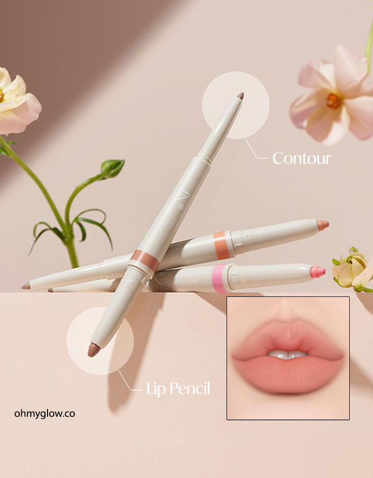 韓國 Nobev Contour Point Dual Lip Pencil 雙頭唇線膏筆＋唇陰影膠筆 - 3色選擇