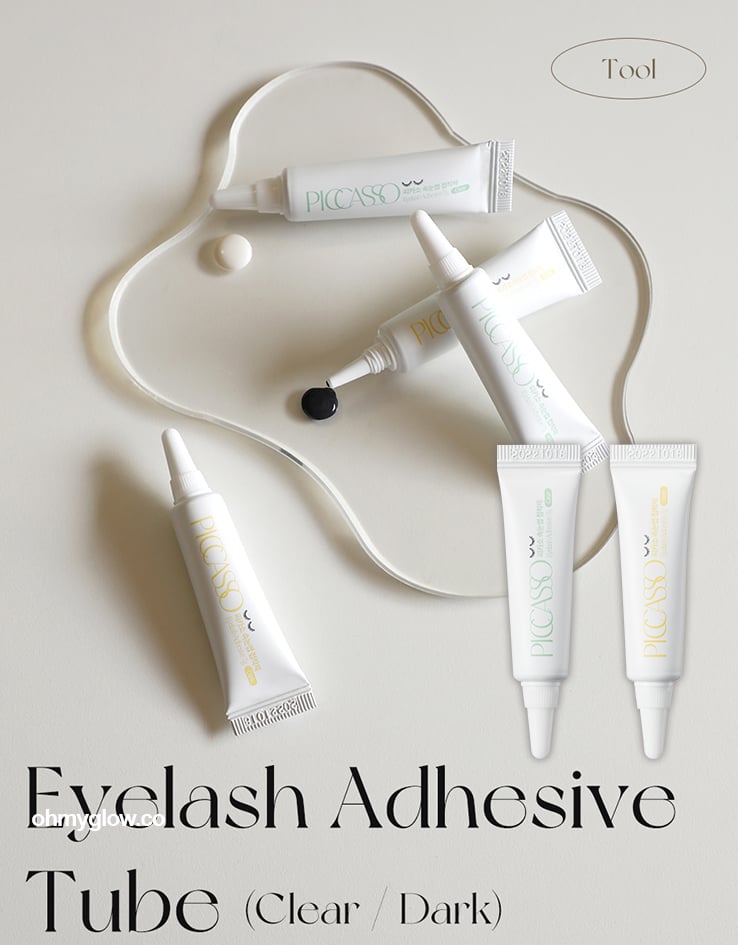 韓國 Piccasso Eyelash Adhesive Tube 假眼睫毛膠水(黑/透明) - 2色選擇