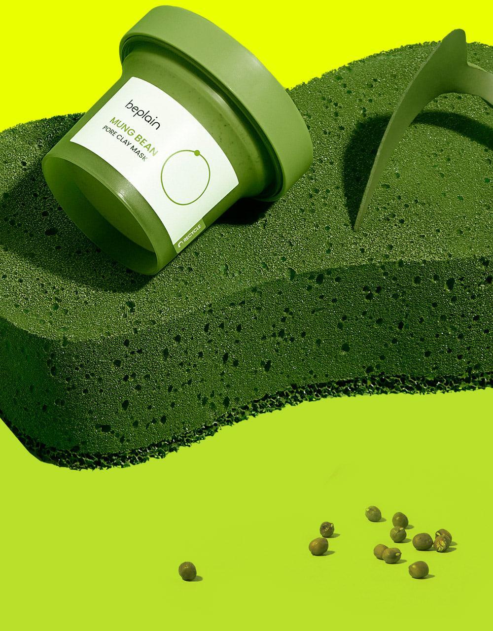 韓國 beplain 皇牌 Mung Bean Pore Clay Mask 綠豆深清毛孔泥膜 120ml