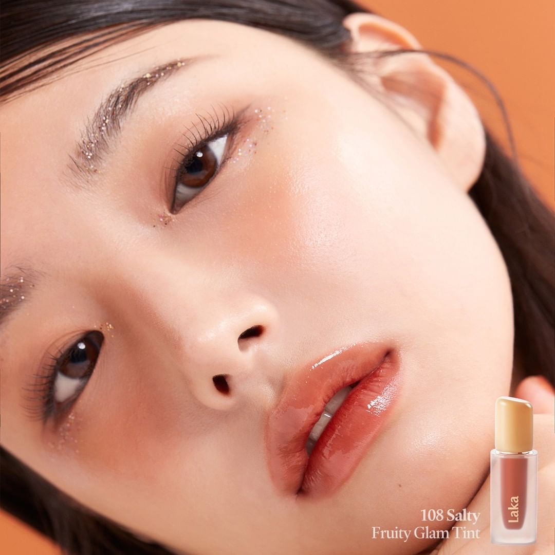 節日限定套裝🎁 送指甲油！Laka Glam Lip and Nail Holiday Edition 果汁水光純素唇釉 + 指甲油 限量SET - 108 Salty Edition