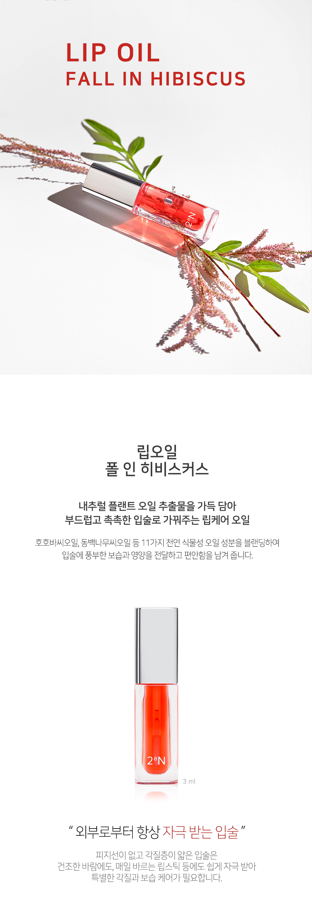 韓國 2aN Lip Oil 唇油 - Fall In Hibiscus
