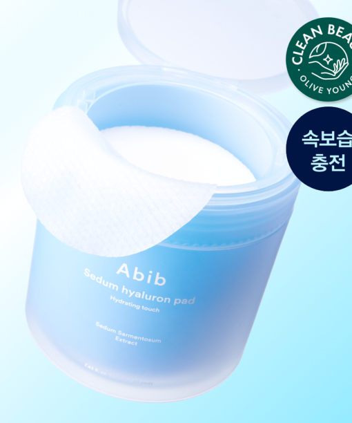 🏆化解No.1 ~ 韓國ABIB Sedum Hyaluron Pad Hydrating Touch 高純度透明質酸保濕理肌弱酸性爽膚棉片 - 80片裝