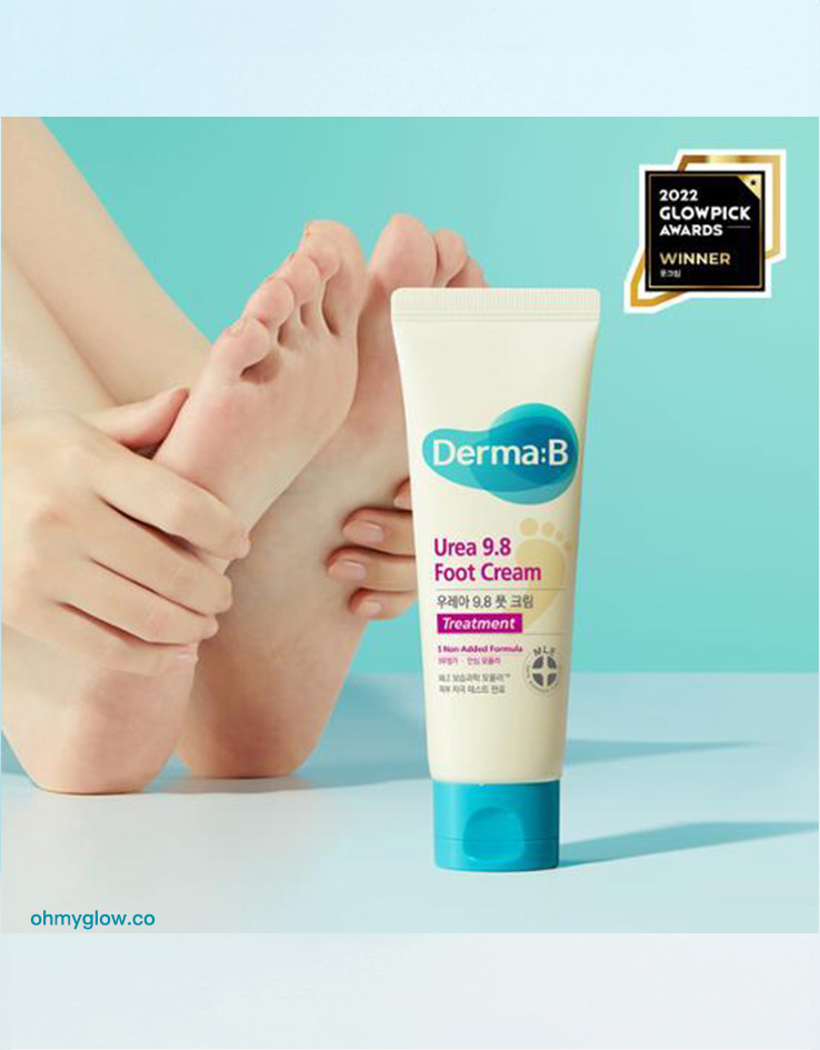 韓國 DERMA:B Urea 9.8 Foot Cream 9.8%尿素腳跟修護霜 - 80ml