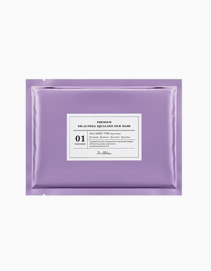 韓國 Dr.Althea Squalane Silk Mask 角鯊烷蠶絲保濕面膜 - 5片裝