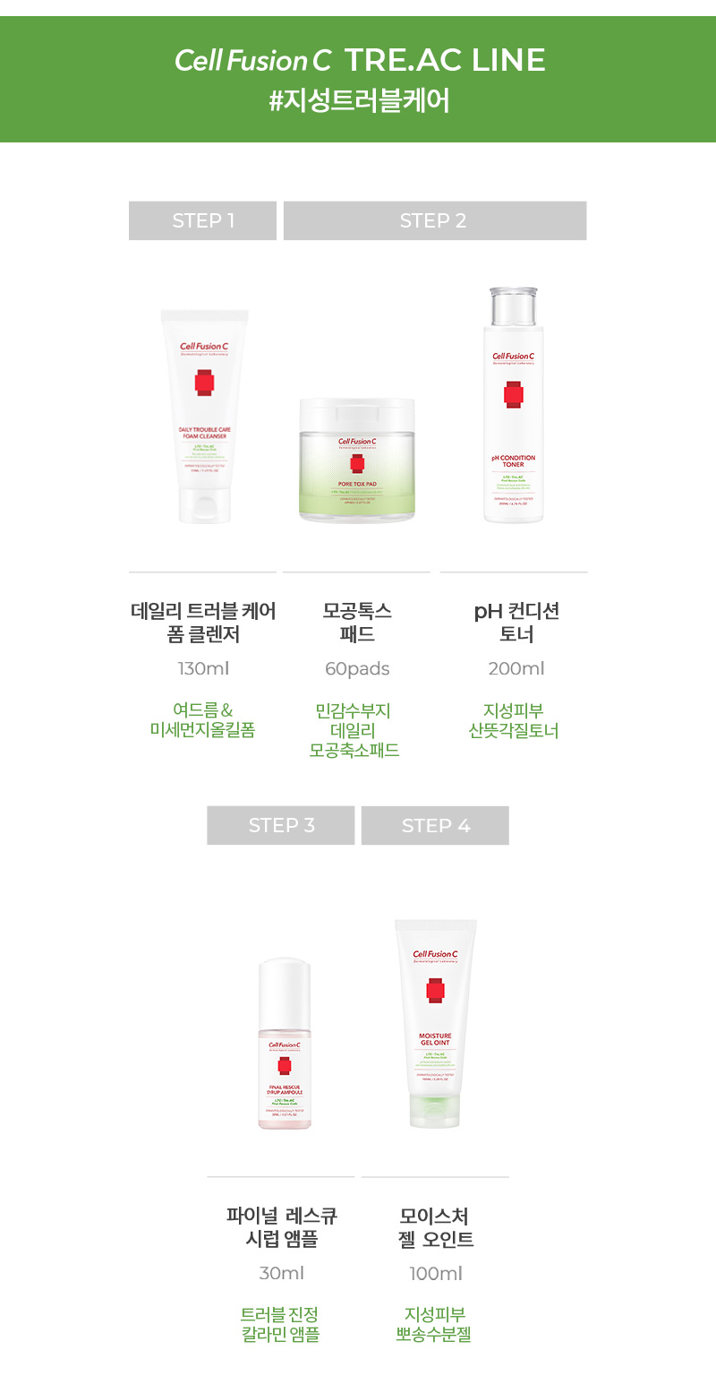 韓國 Cell Fusion C Pore Tox Pad 收毛孔淨膚爽膚棉片 - 60片裝