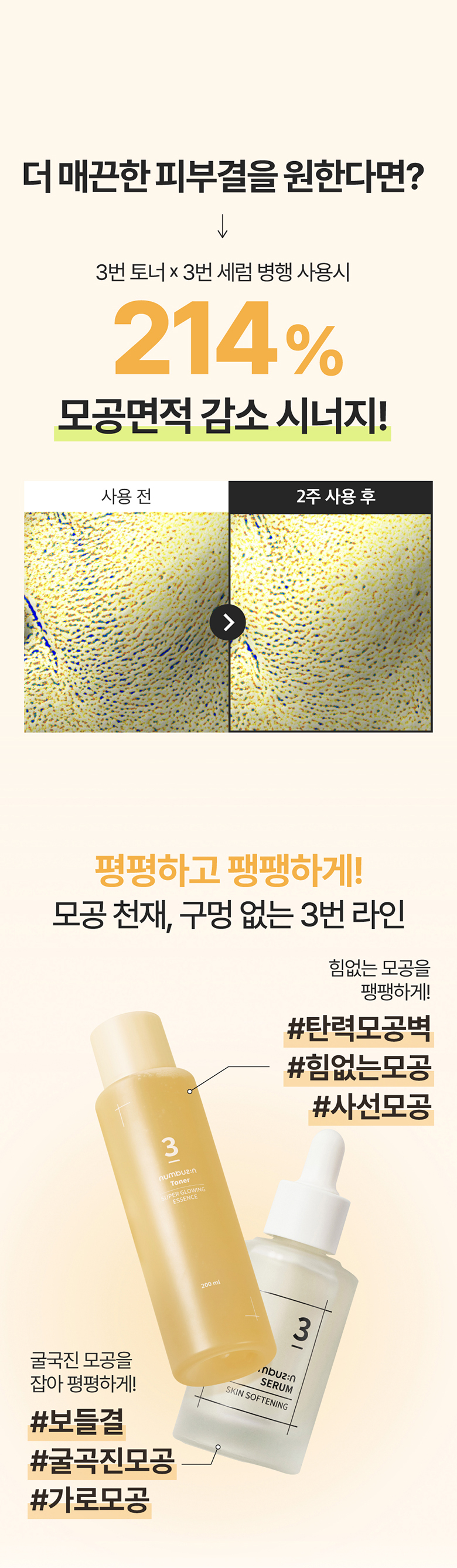 韓國 numbuzin No.3 Super Glowing Essence Toner 3號煥彩亮肌酵母精華爽膚水 - 200ml