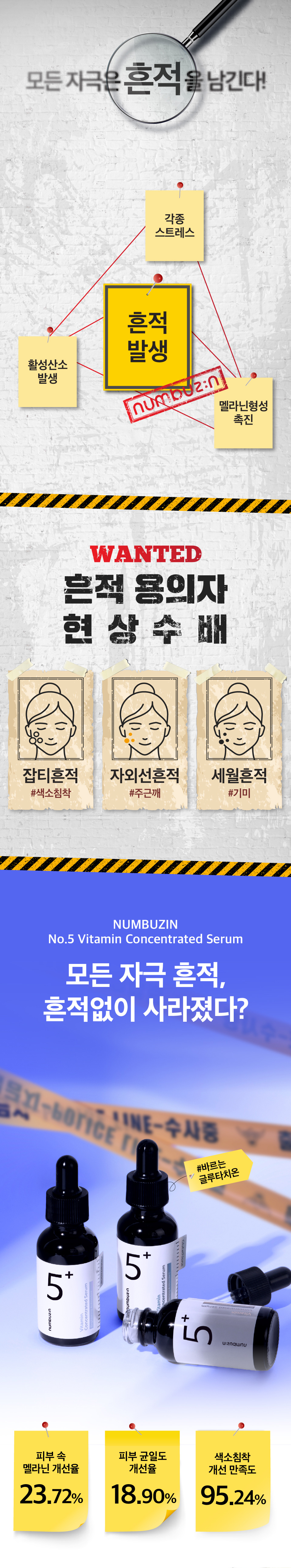 2週去斑無痕~韓國 numbuzin Spot Care No.5 Vitamin Concentrated Serum 5號 維C谷胱甘肽淡斑精華 - 30ml