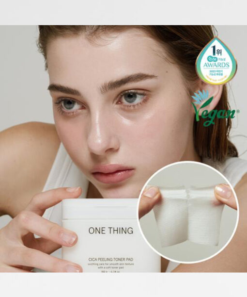 韓國 One Thing Cica Peeling Toner Pad 積雪草去角質爽膚棉片 - 65片裝