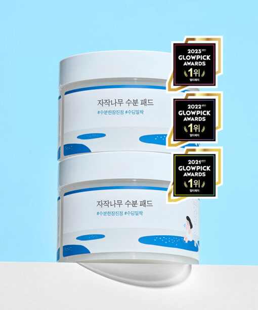 GlowPick 3連No.1🏆 韓國 Round Lab Birch Juice Moisturizing Pad 白樺樹保濕爽膚棉片- 80片裝