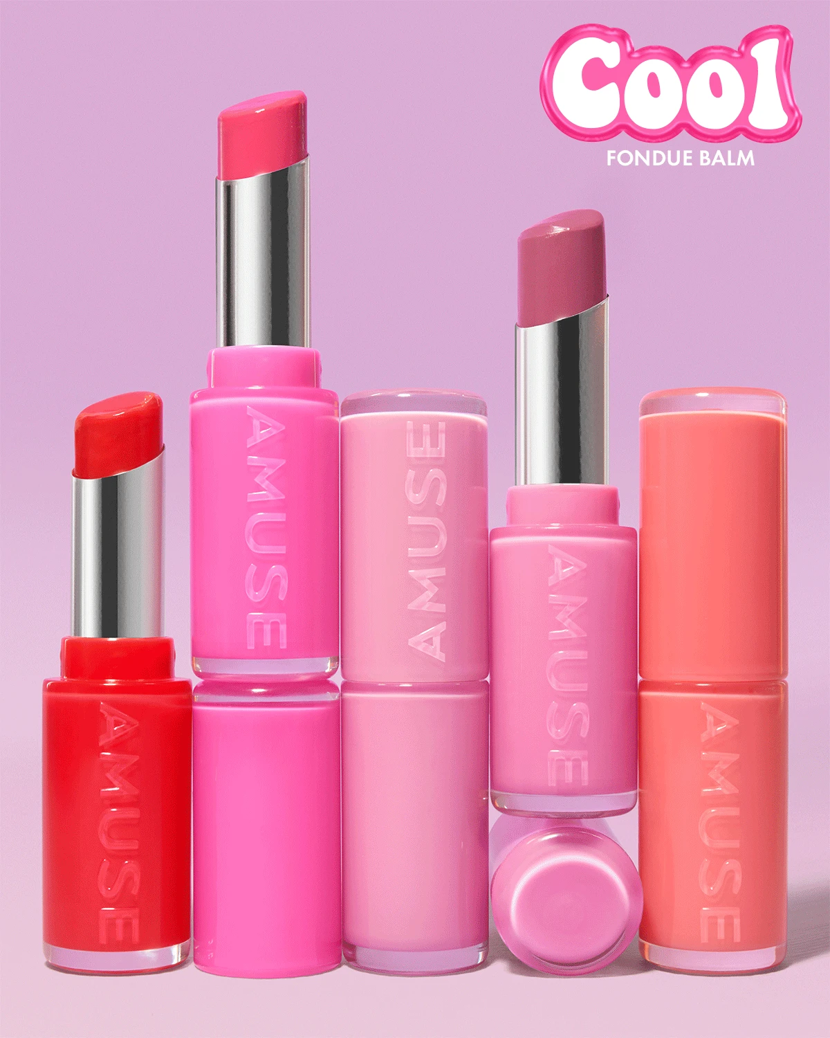 韓國 AMUSE X 員瑛 Fondue Balm 顯色水亮持久保濕唇膏 - 10色選擇