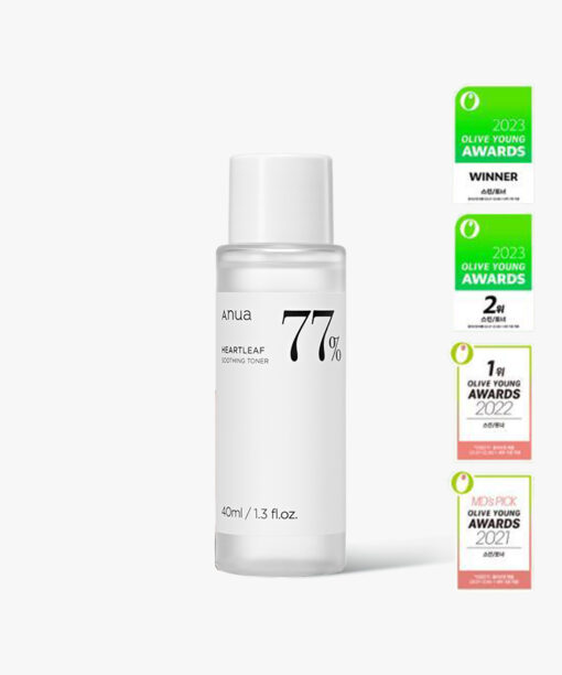 ＼皇牌／韓國 ANUA Heartleaf 77% Soothing Toner 魚腥草舒緩痘痘調理爽膚水- 40ml