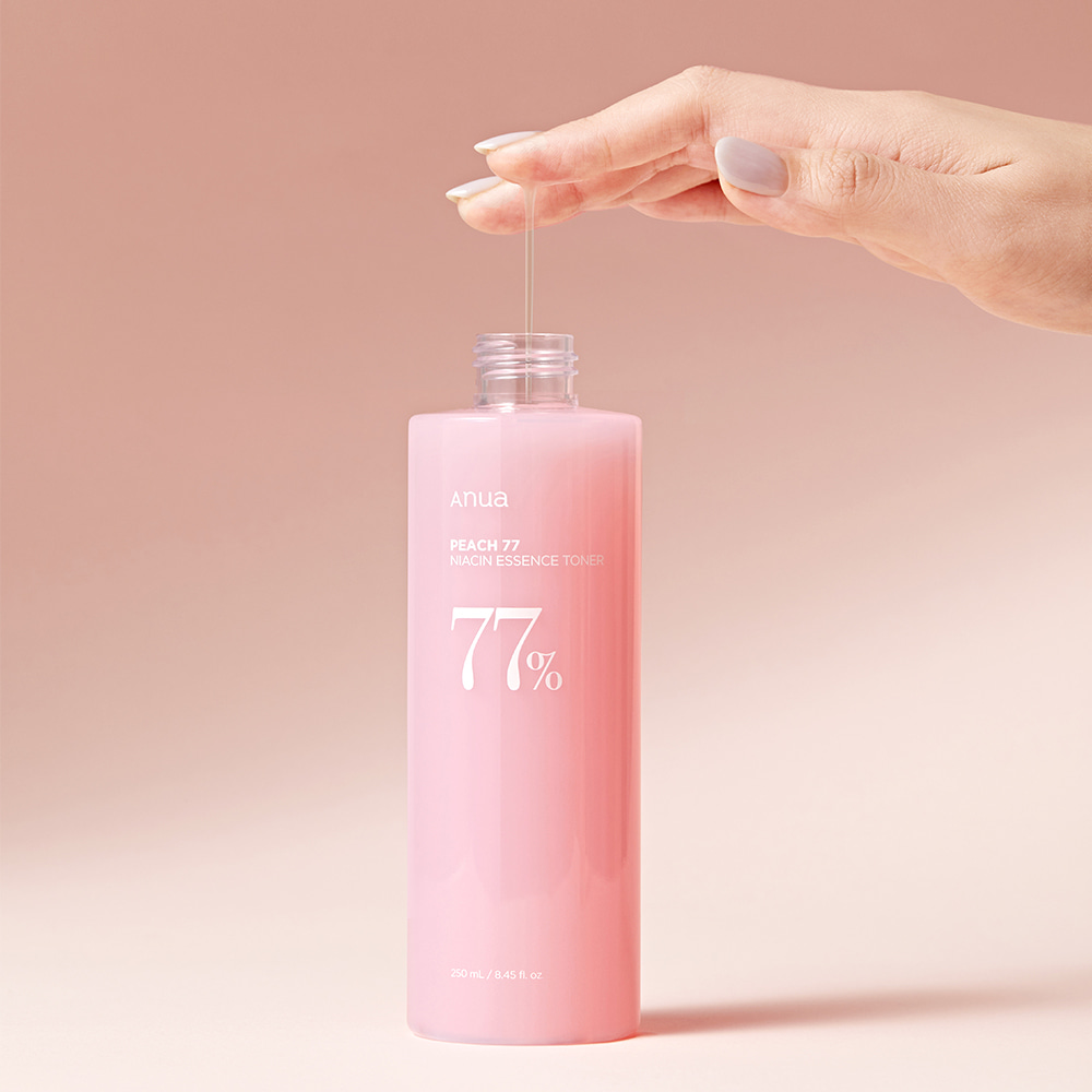 妝前Toner防脫妝!韓國 ANUA Peach 77% Naiacin Essence Toner 🍑保濕提亮美肌活力桃花精華爽膚水 - 250ml 妝前Toner防脫妝!韓國 ANUA Peach 77% Naiacin Essence Toner 🍑保濕提亮美肌活力桃花精華爽膚水 - 250ml