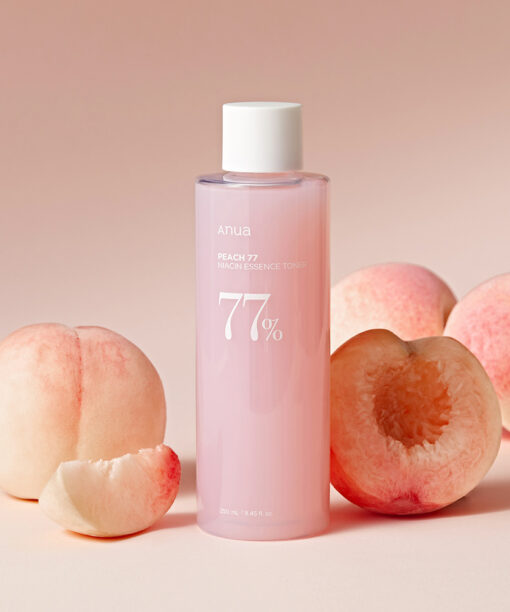 妝前Toner防脫妝！韓國 ANUA Peach 77% Naiacin Essence Toner 🍑保濕提亮美肌活力桃花精華爽膚水 - 250ml