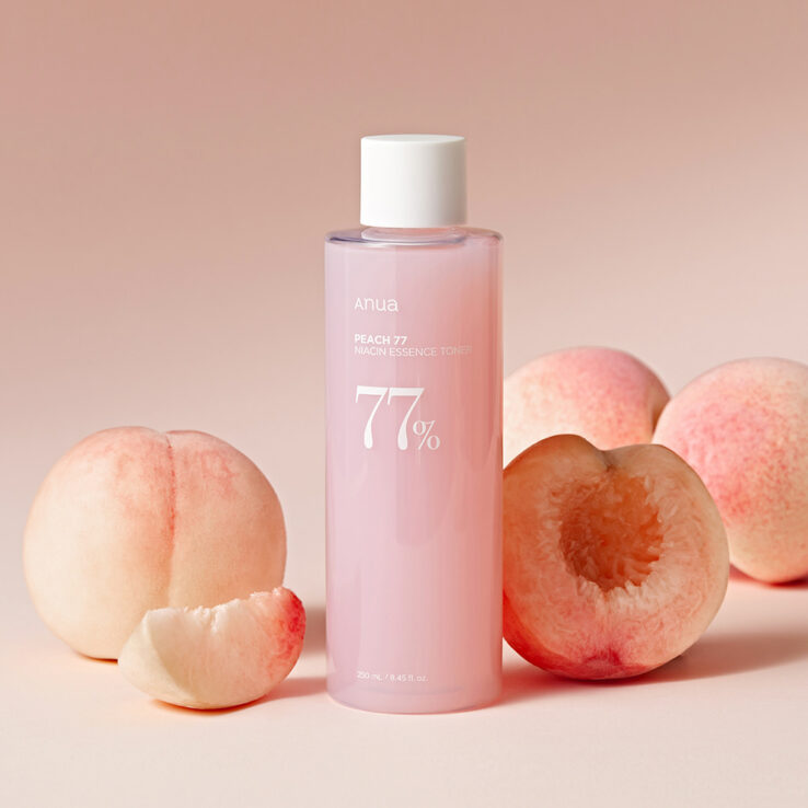 妝前Toner防脫妝！韓國 ANUA Peach 77% Naiacin Essence Toner 🍑保濕提亮美肌活力桃花精華爽膚水 - 250ml