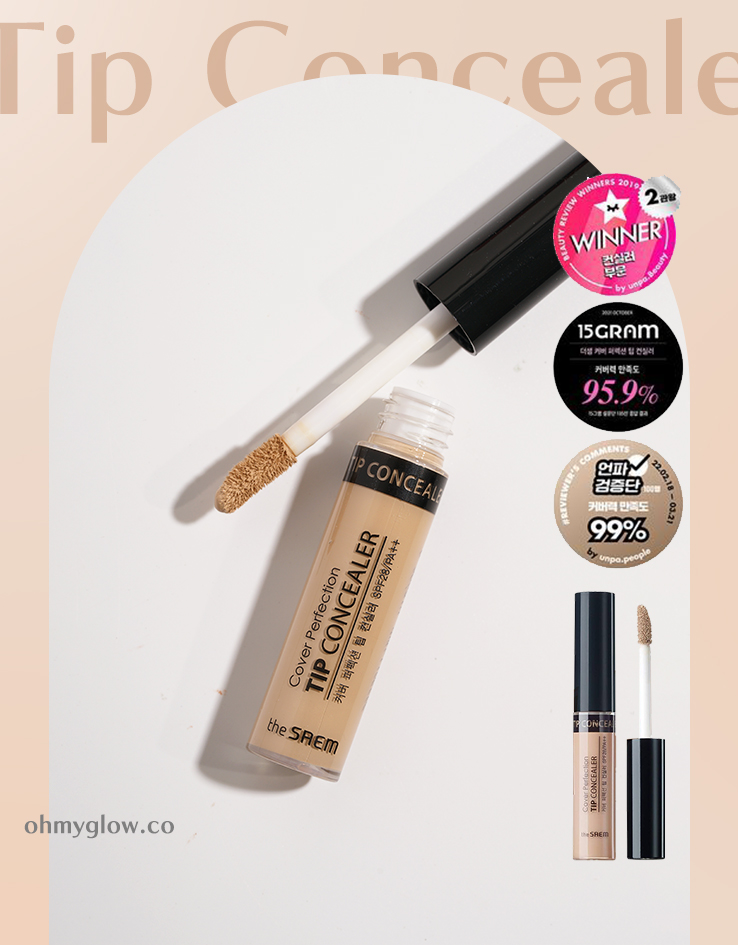 韓國TheSaem Cover Perfection Tip Concealer SPF28 PA++ 遮瑕液 - 多色選擇