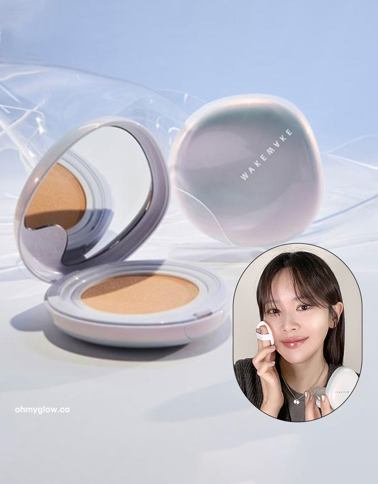 韓國 Wakemake Water Glow Coating Cushion 水感持久水光氣墊粉底SPF50+ PA++++ – 4色選擇