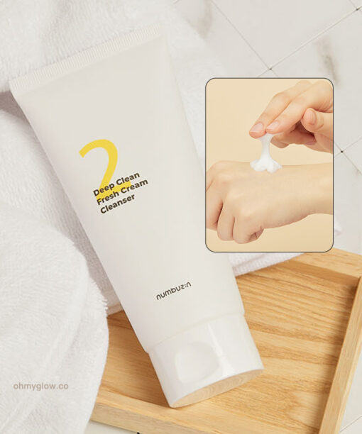 韓國 numbuzin No.2 Deep Clean Fresh Cream Cleanser 2號深層潔淨豐盈泡泡潔面霜