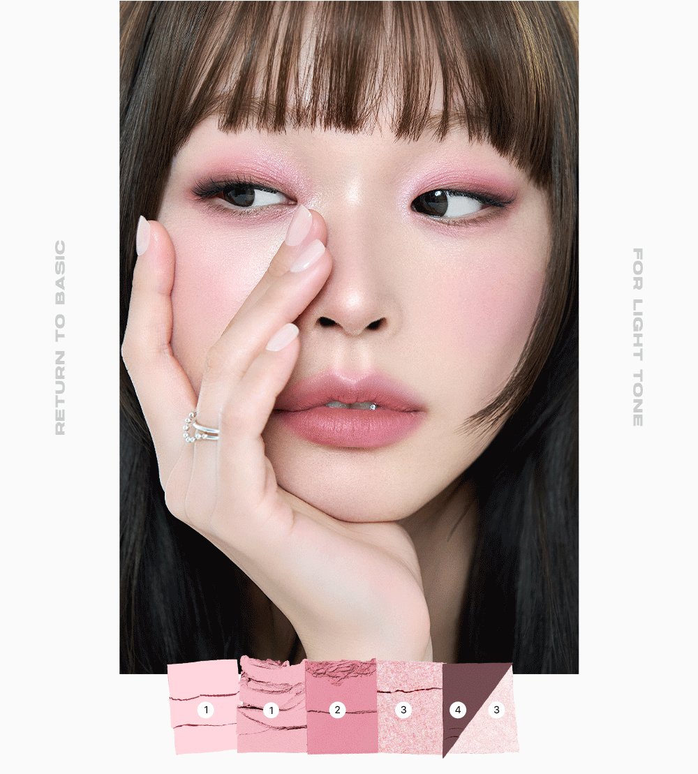 新色08入!零廢色日常實用盤~韓國 About Tone Return To Basic Shadow Palette 全霧面大地色調5色眼影盤(#01-08) - 8色選擇