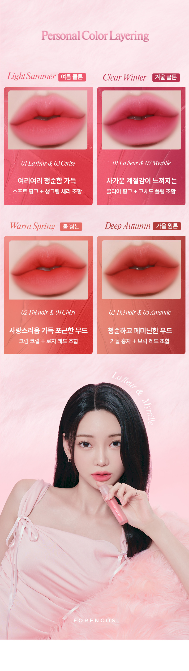 韓國 FORENCOS Tattoo Bisou Velvet Tint 紋身之吻絲絨霧面唇釉 - 7色選擇