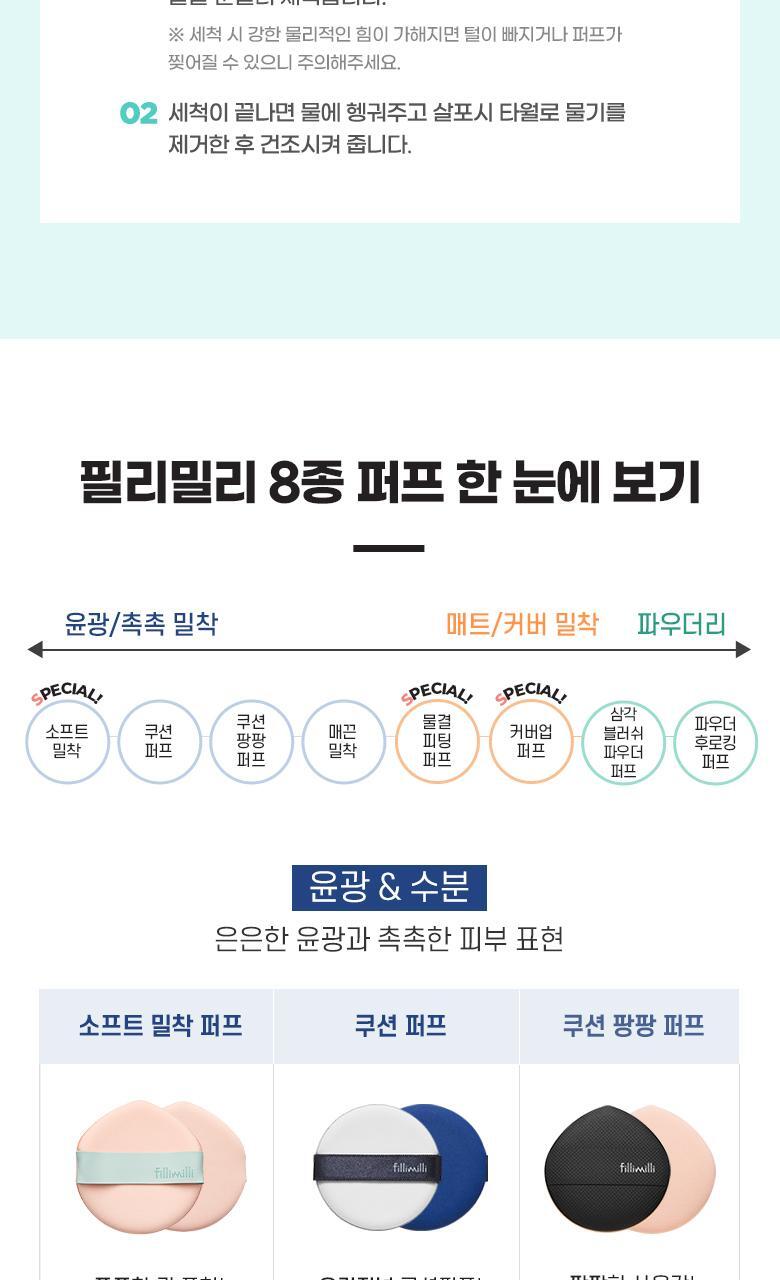 韓國 FilliMilli Triangular Blush Powder Puff 3角形胭脂粉樸 2個裝連收納盒