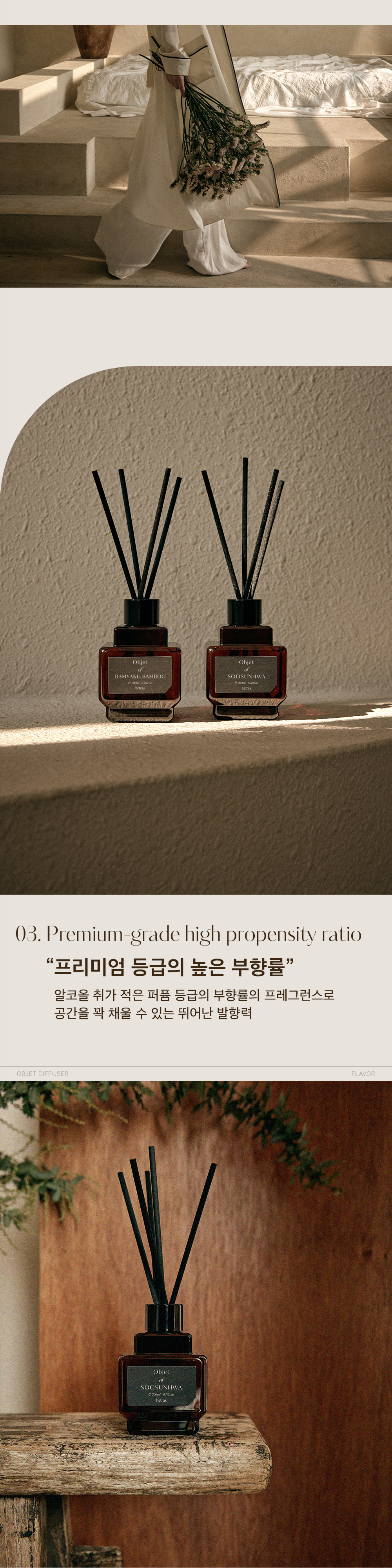 韓國 Hetras Objet Diffuser 2P Set 室內香氛小擴香瓶 (一套2瓶200ml x 2)- 10款香味選擇