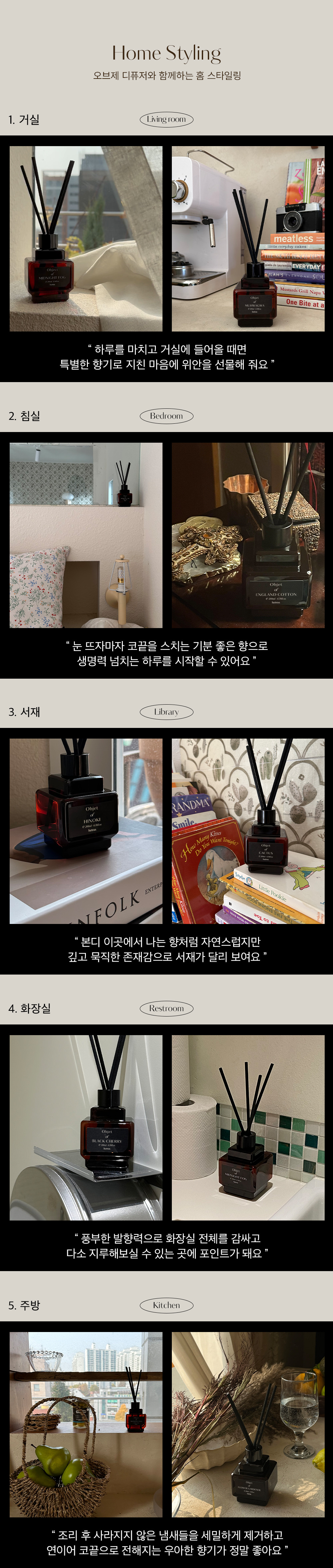 韓國 Hetras Objet Diffuser 2P Set 室內香氛小擴香瓶 (一套2瓶200ml x 2)- 10款香味選擇