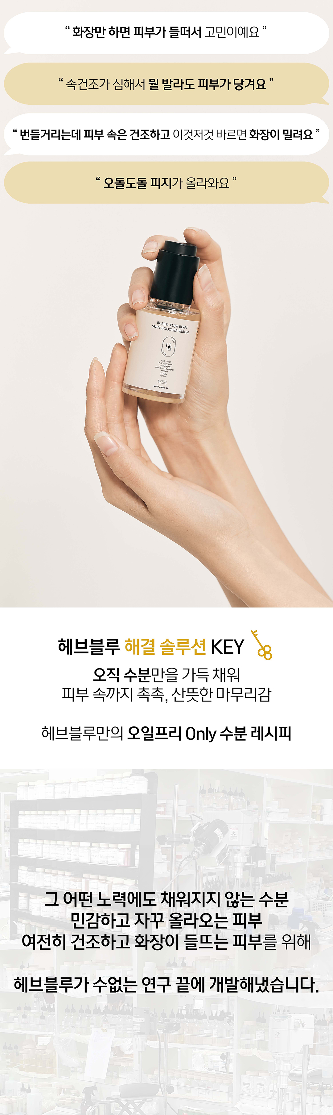 做好保濕防甩妝~韓國 HeveBlue Black Yuja Bean Skin Booster Serum天然黑豆青柚強效深層保濕精華