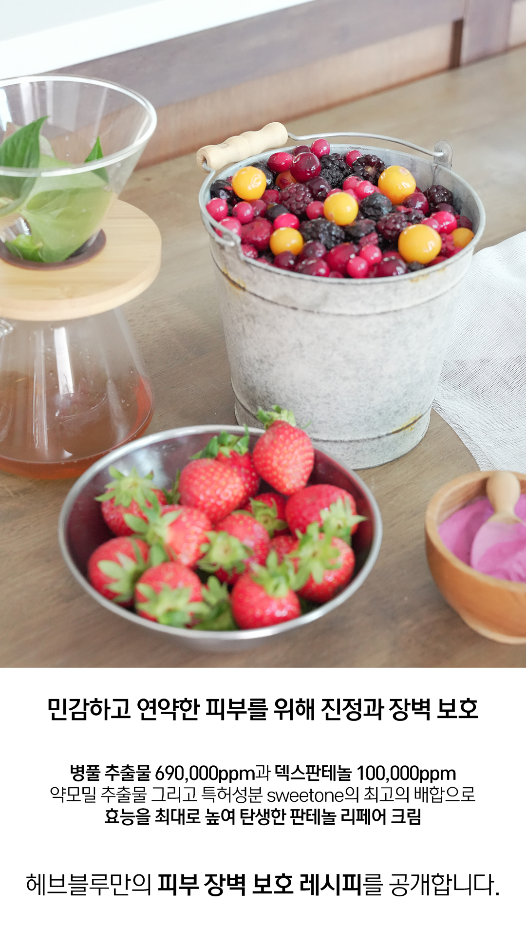 韓國 HeveBlue Penta Berry Panthenol Repair Cream 五莓泛醇修屏保濕面霜 - 50ml