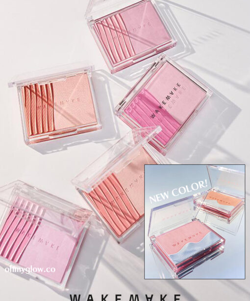 [💙🧡1999' vintage新色入] 韓國 WakeMake Sheer Layering Dual Blusher 保濕雙色胭脂盤(01-07) - 7色選擇