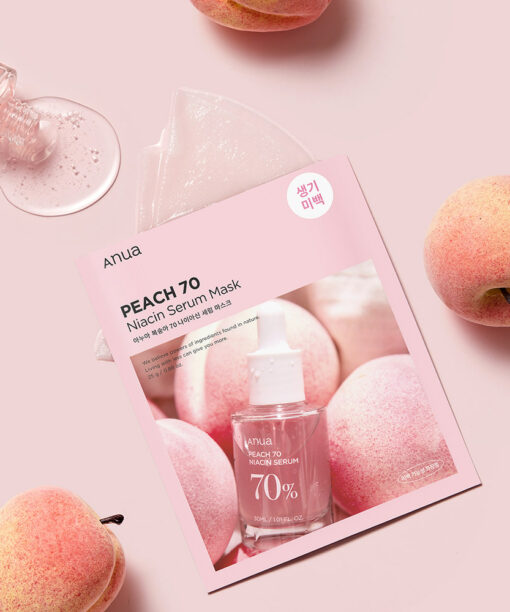 韓國 Anua Peach 70 Niacin Serum Mask 🍑保濕提亮美肌活力桃花面膜 10片裝 - 2種選擇