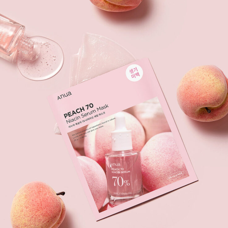 韓國 Anua Peach 70 Niacin Serum Mask 🍑保濕提亮美肌活力桃花面膜 10片裝 - 2種選擇