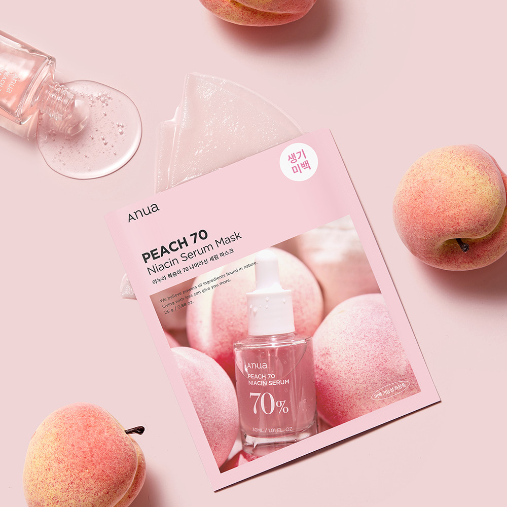 韓國 Anua Peach 70 Niacin Serum Mask 🍑保濕提亮美肌活力桃花面膜 10片裝 - 2種選擇 韓國 Anua Peach 70 Niacin Serum Mask 🍑保濕提亮美肌活力桃花面膜 10片裝 - 2種選擇