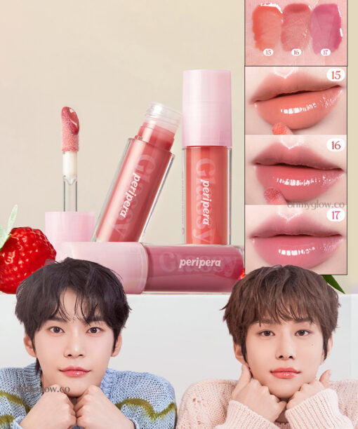 韓國 Peripera #Soft Berry🍓系列 新色入！peripera Ink Glasting Lip Gloss 持久亮澤唇蜜 (#01-17) - 17色選擇