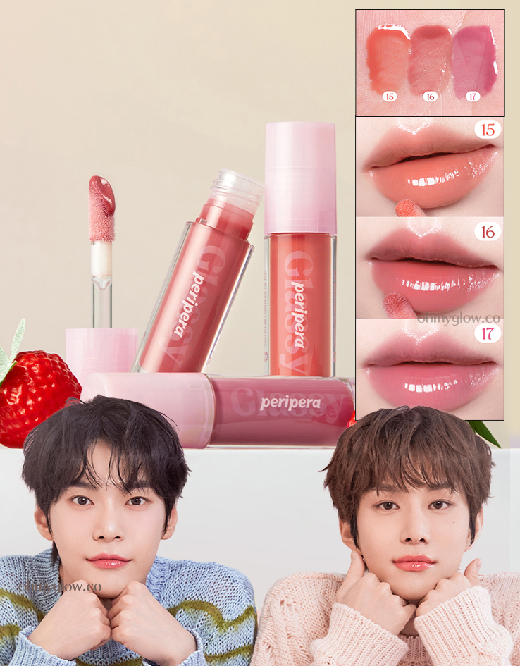 韓國 Peripera #Soft Berry🍓系列 新色入！peripera Ink Glasting Lip Gloss 持久亮澤唇蜜 (#01-17) - 17色選擇