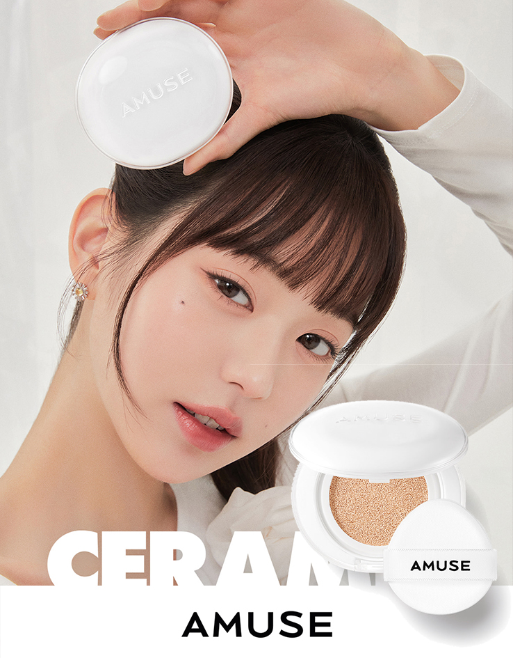 天生無瑕陶瓷肌～韓國 Amuse Ceramic Skin Perfector Cushion 完美陶瓷肌純素氣墊粉底 SPF40 PA++ - 4色選擇