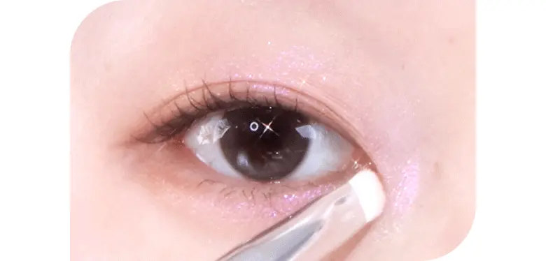 乾閃濕閃都用得~韓國FilliMilli Point Glitter Brush Duo 重點亮片眼影掃(Shimmer + Glitter Brush) 一套2支裝