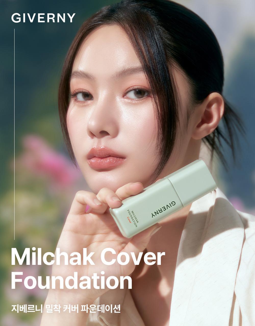 韓國 GIVERNY Milchak Cover Foundation 72小時持3秒貼服粉底液 SPF30 PA++
