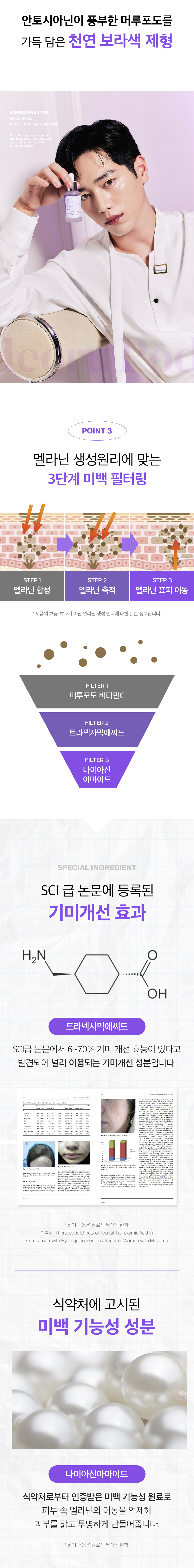 韓國 Sungboon Editor Meoru Podo VitaC Dark Spot Ampoule 專利野生葡萄維C美白去斑印安瓶精華 - 30ml