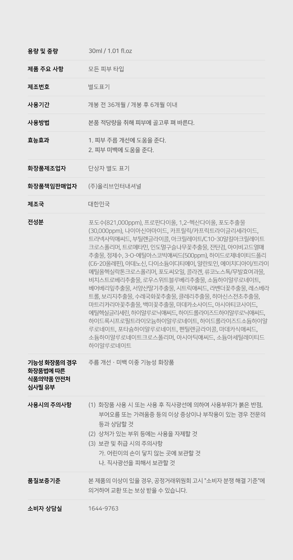 韓國 Sungboon Editor Meoru Podo VitaC Dark Spot Ampoule 專利野生葡萄維C美白去斑印安瓶精華 - 30ml