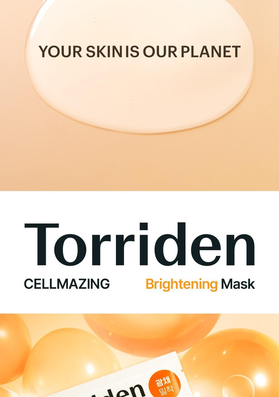 韓國 Torriden Cellmazing Vita C Brightening Mask 維C美白保濕透肌面膜 - 單片26ml