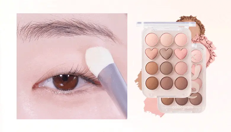〔最新#Nude Geek盤入〕韓國 Colorgram X ShuHua 💗 Pin Point Eyeshadow Palette 12色心心計算機眼影盤(#01-07) - 7色調選擇