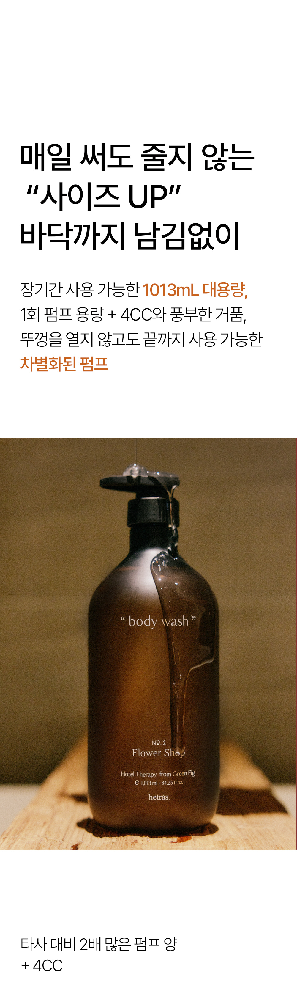 大容量~韓國 hetras Hotel Therapy Body Wash 酒店級香療沐浴露 1013ml - 7種香味選擇